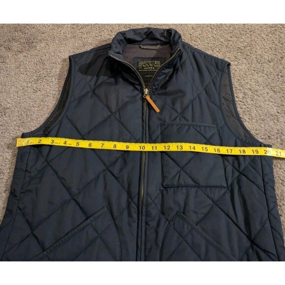 J.Crew Primaloft Sussex Quilted Full Zip Vest Blue Men's Small - Picture 5 of 6